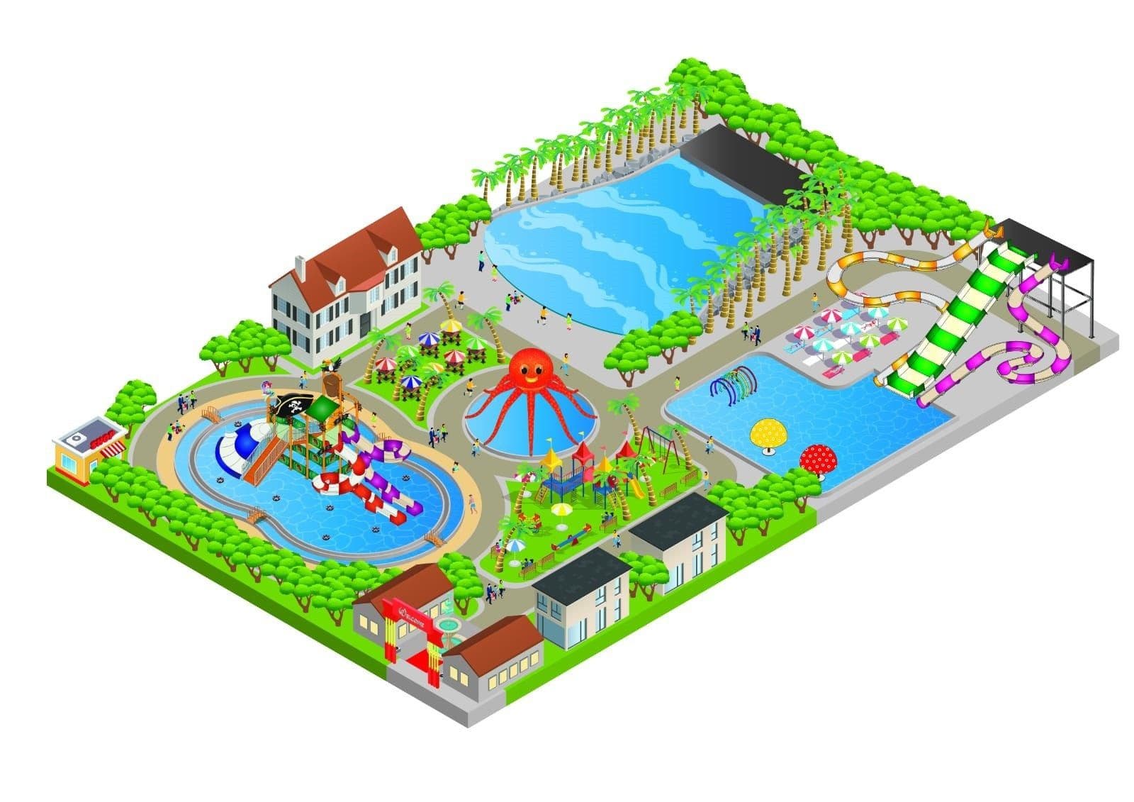 One-Acre Water Park, Masterplan