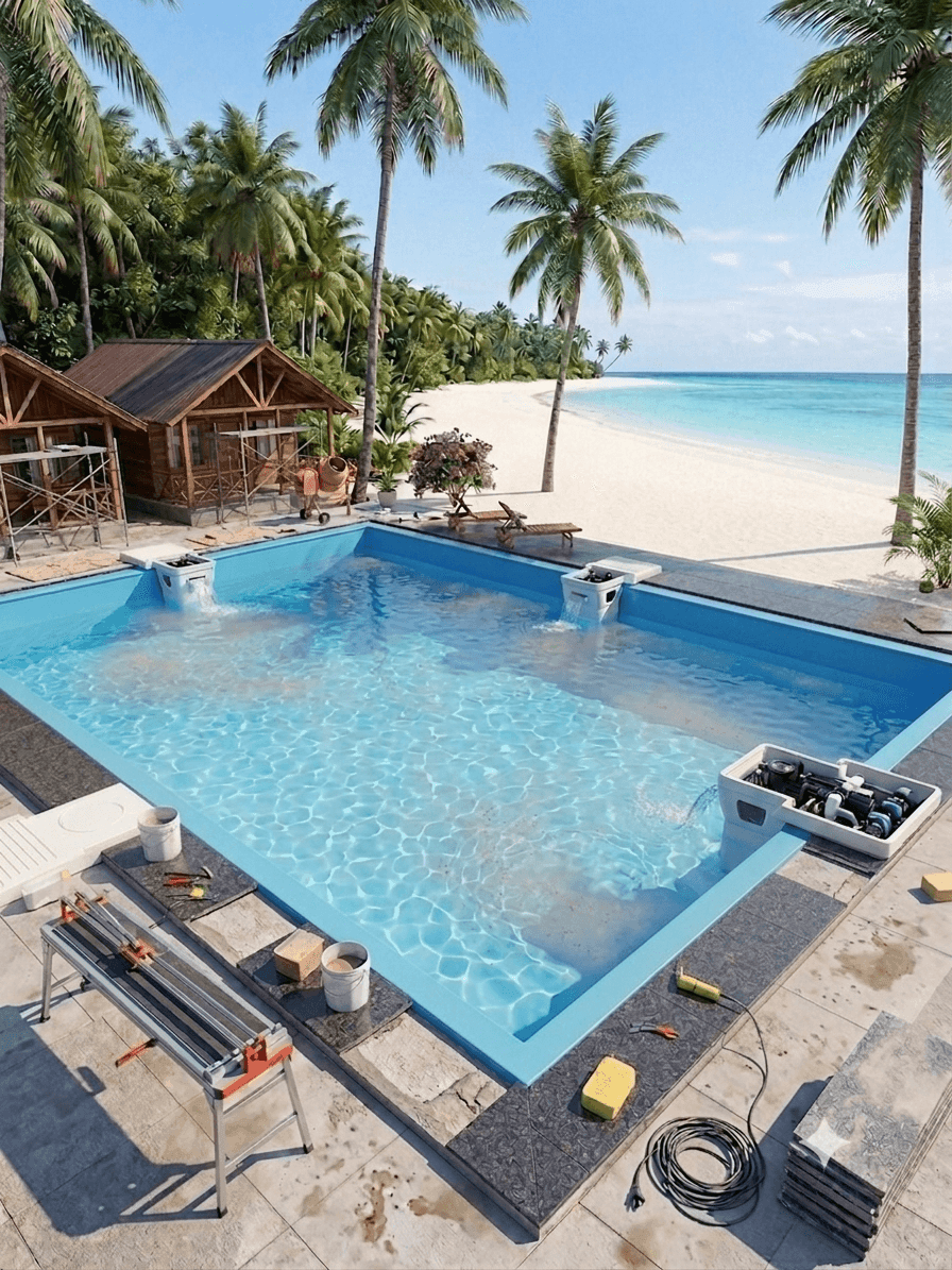 Beach Resort Pool , Havelock Island