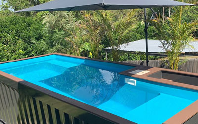 Shipping container pool