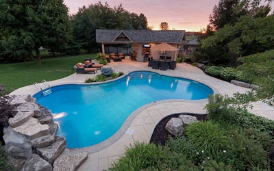 Custom concrete pools